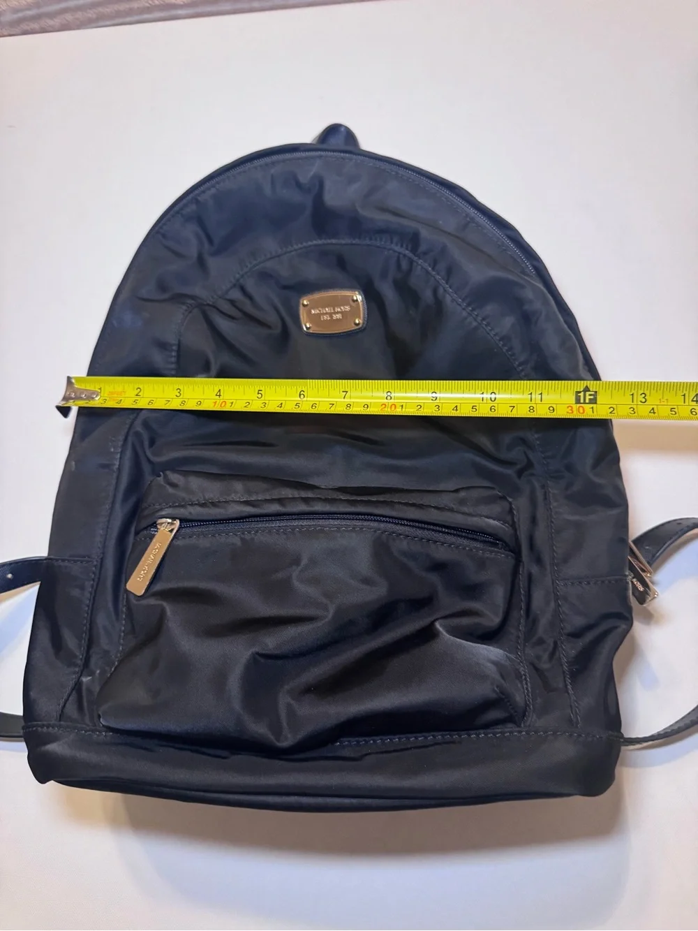Michael Kors Black Nylon Mini Backpack with Gold Hardware